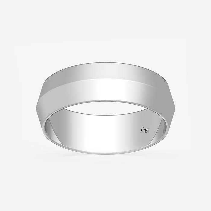 Knife Edge Wedding Band